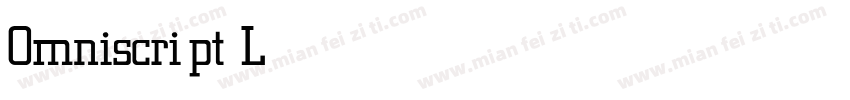 Omniscript Light字体转换